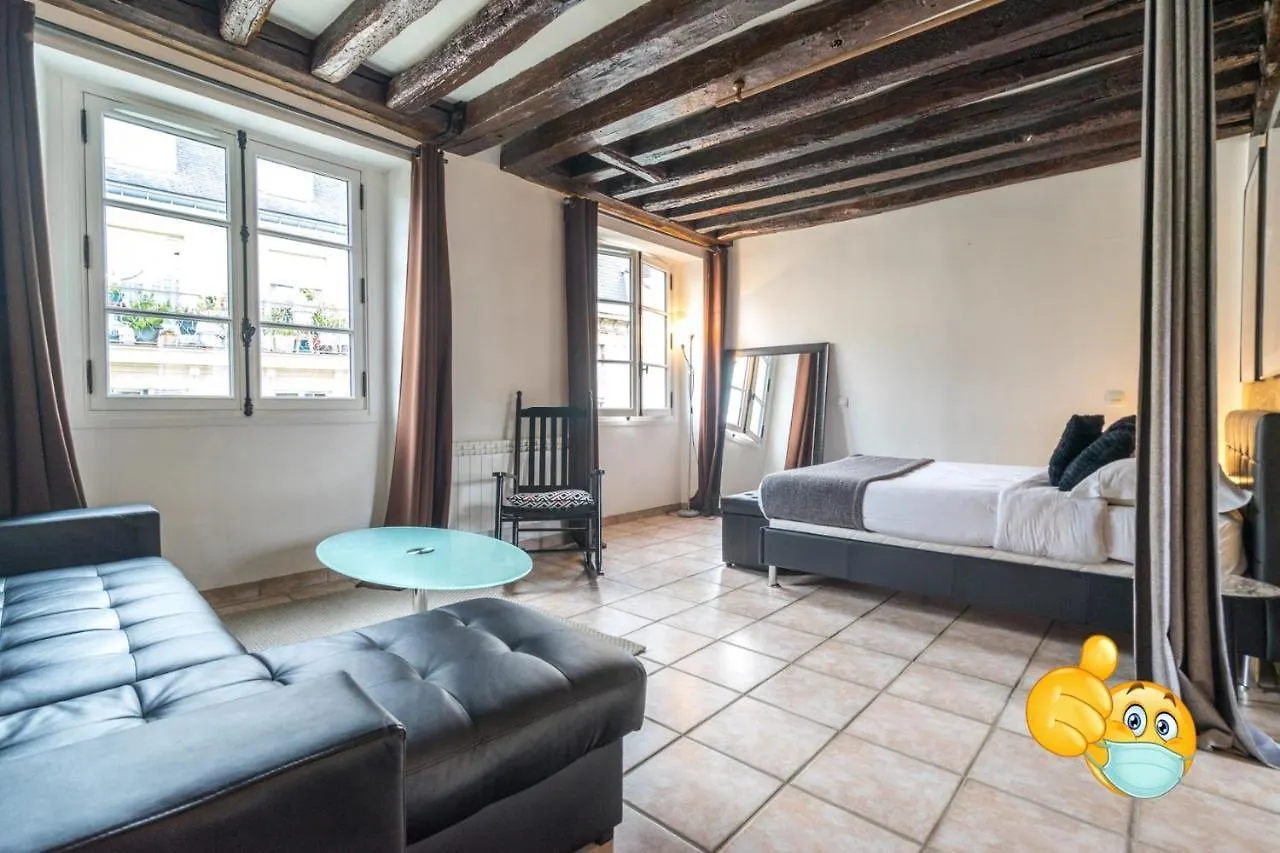 Marais Rosiers Loft - Menage Pro, Climatisation, Wifi *